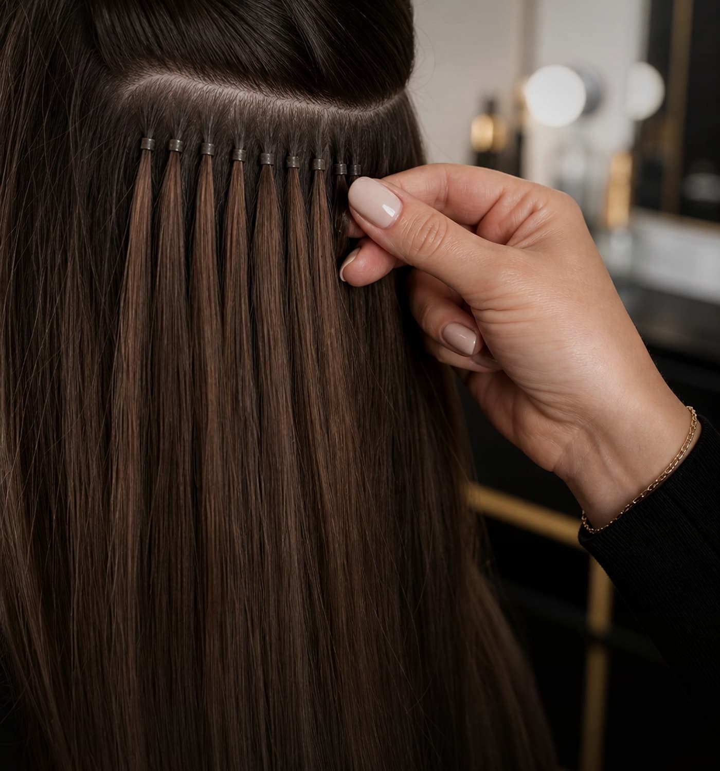 Nano refit hair extension service